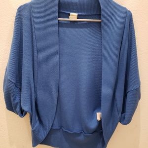 Ginger blue over tank top